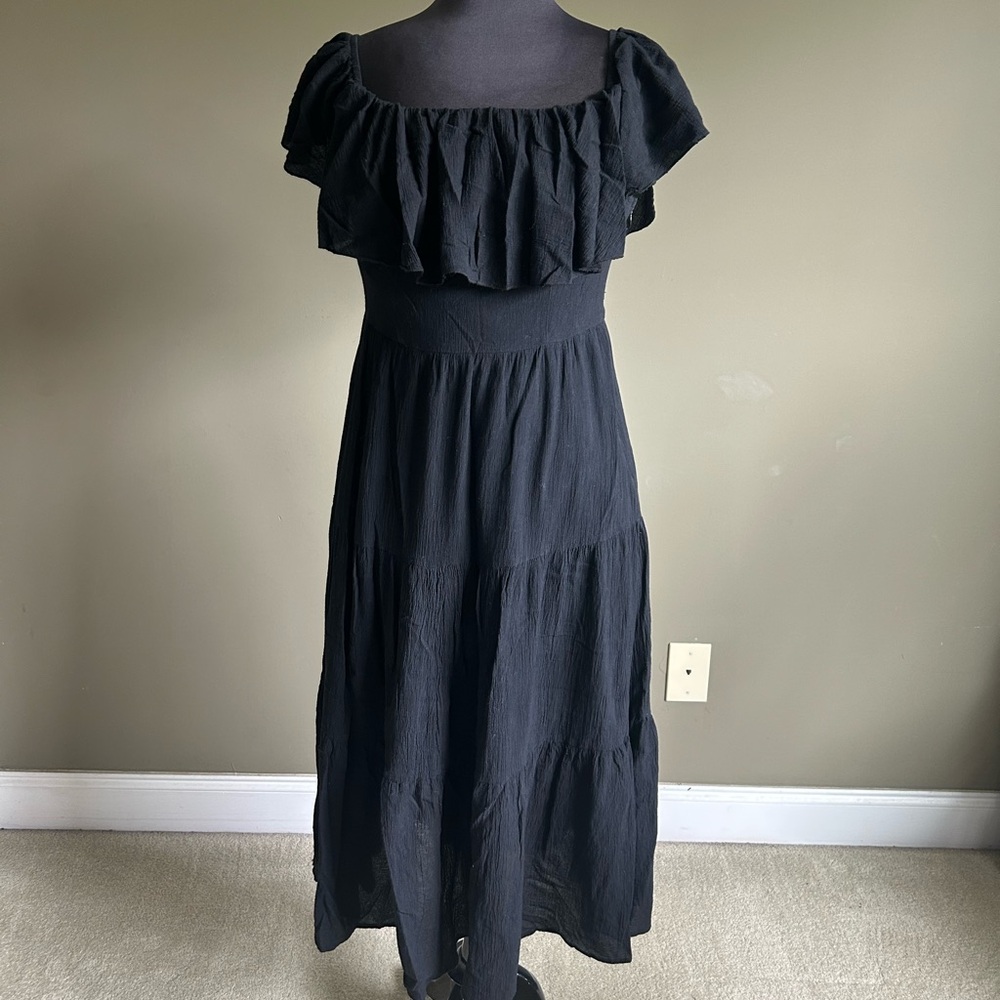 Elegant Black Off-Shoulder Dress
